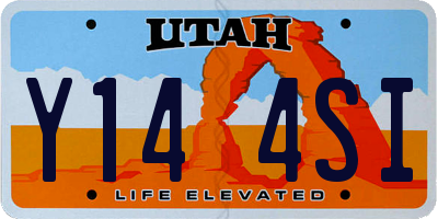 UT license plate Y144SI