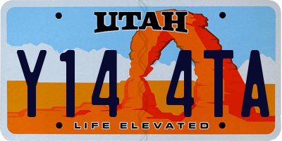 UT license plate Y144TA