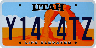 UT license plate Y144TZ