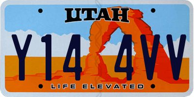 UT license plate Y144VV