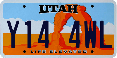 UT license plate Y144WL
