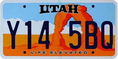 UT license plate Y145BQ
