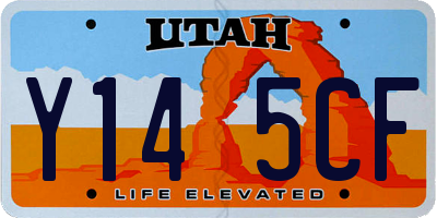 UT license plate Y145CF