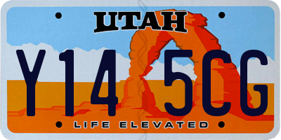 UT license plate Y145CG