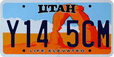 UT license plate Y145CM