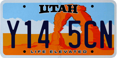 UT license plate Y145CN