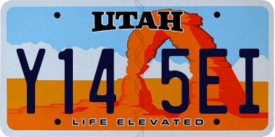 UT license plate Y145EI