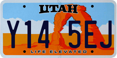 UT license plate Y145EJ