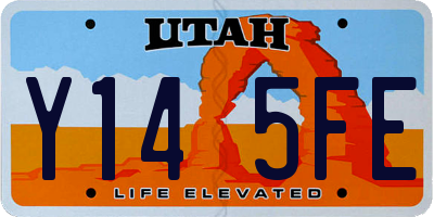 UT license plate Y145FE