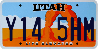 UT license plate Y145HM