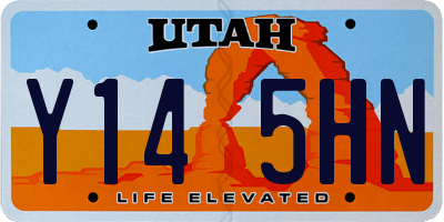 UT license plate Y145HN