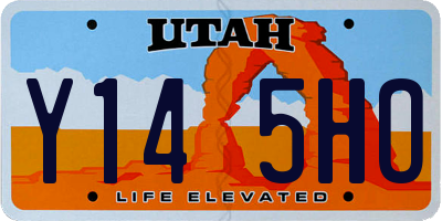 UT license plate Y145HO