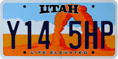 UT license plate Y145HP