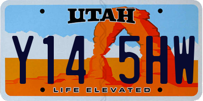 UT license plate Y145HW