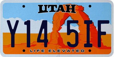 UT license plate Y145IF