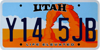 UT license plate Y145JB