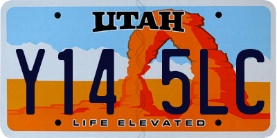 UT license plate Y145LC
