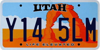 UT license plate Y145LM