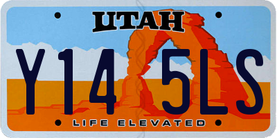 UT license plate Y145LS