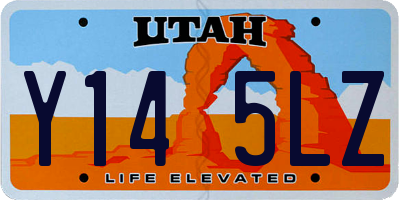 UT license plate Y145LZ