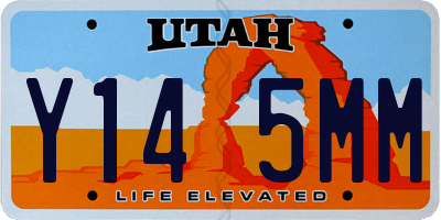 UT license plate Y145MM