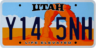 UT license plate Y145NH