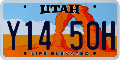 UT license plate Y145OH