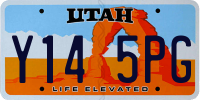 UT license plate Y145PG