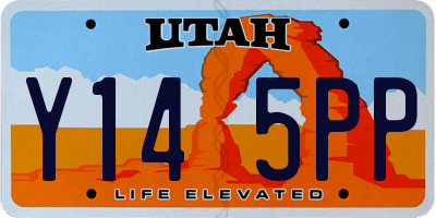 UT license plate Y145PP
