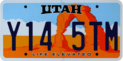 UT license plate Y145TM