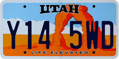 UT license plate Y145WD