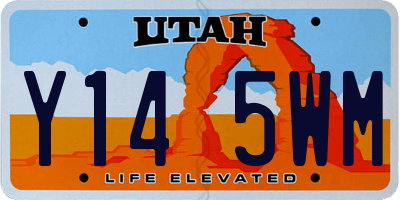 UT license plate Y145WM