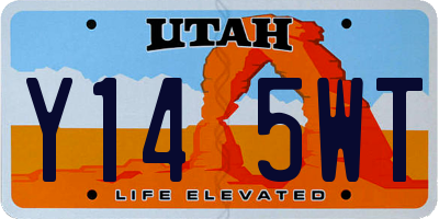 UT license plate Y145WT