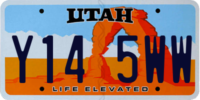UT license plate Y145WW