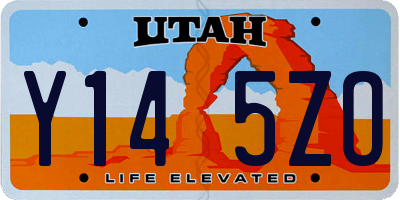 UT license plate Y145ZO