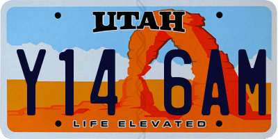 UT license plate Y146AM