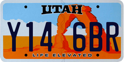 UT license plate Y146BR