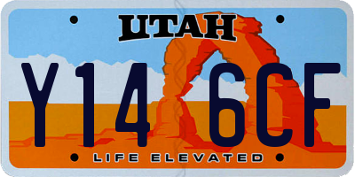 UT license plate Y146CF