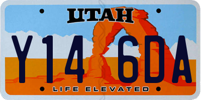 UT license plate Y146DA