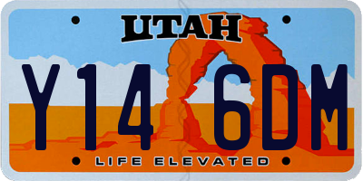 UT license plate Y146DM