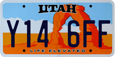 UT license plate Y146FF