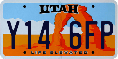 UT license plate Y146FP