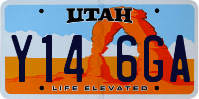UT license plate Y146GA