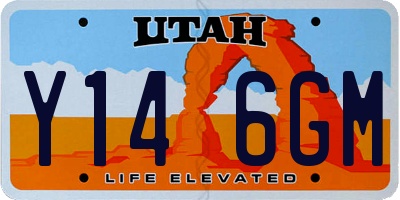 UT license plate Y146GM