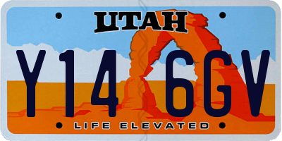 UT license plate Y146GV