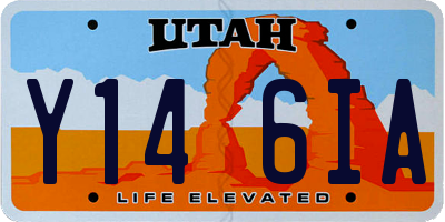 UT license plate Y146IA