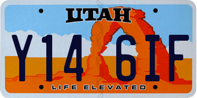 UT license plate Y146IF