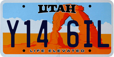 UT license plate Y146IL