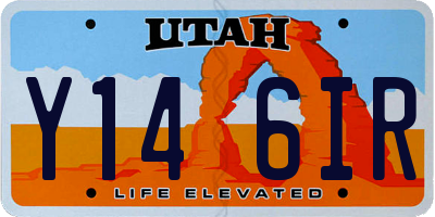 UT license plate Y146IR
