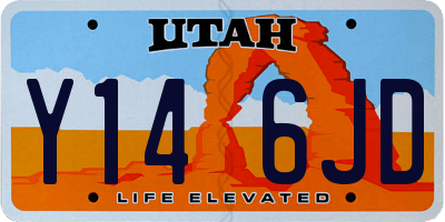 UT license plate Y146JD